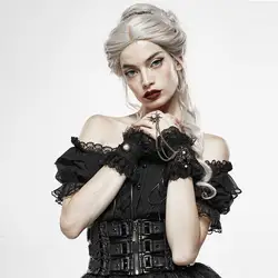 WS-327 PUNK RAVE Sexy Queen Lace Vintage Gloves women elegant gothic gloves