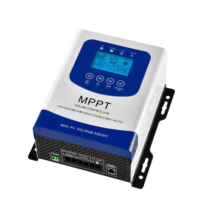 WAKATEK 60A  MPPT Solar Charge Controller new 96V 60A charge mppt solar controller with image and text LCD display