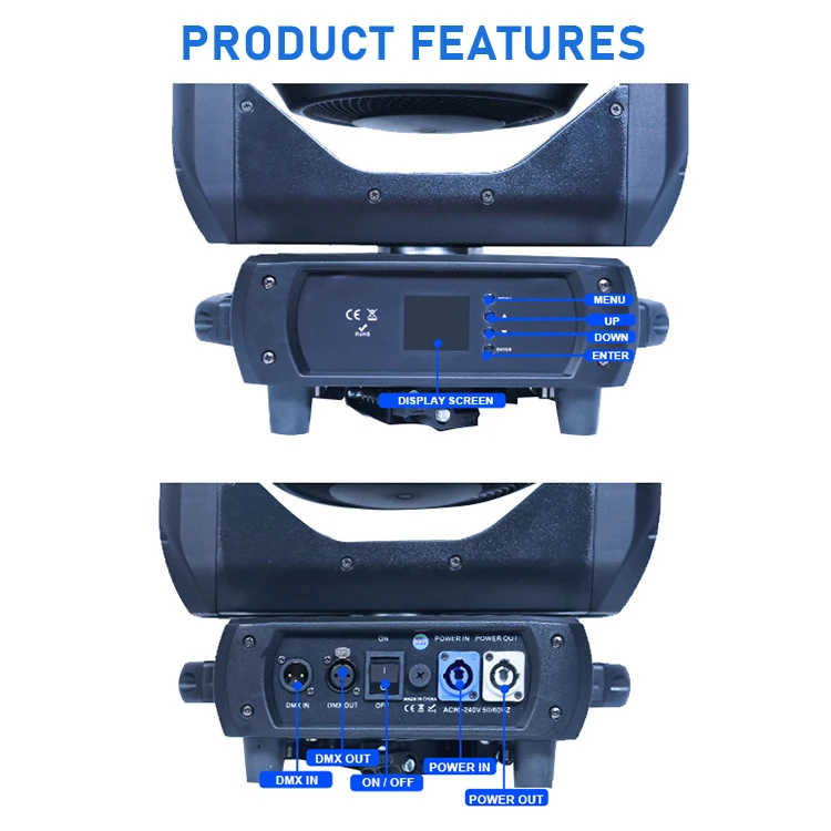 2024 NightClub Lights Disco Move Head Stage Lights RGBW 4In1 Zoom Led Dmx Control For Dj Night Club Wedding Church Mini Theatre