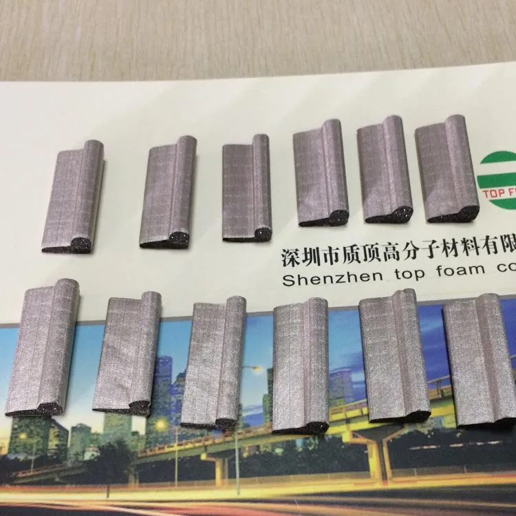 shielding gasket foam conductive foam gasket with adhesive