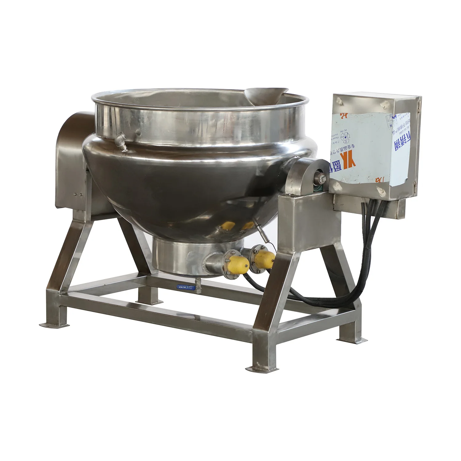 Automatic Pan Stirrer Mixer Auto for Heating Tilting Jacket Kettle Industrial Stirring Cooking Pot
