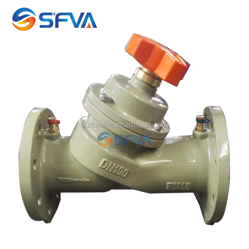 SFVA BRAND GOOD QUALITY PN16 DN100 Cast iron water static balance valve price