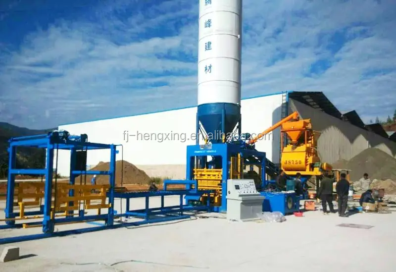 hot sale automatic QT-4-25 brick making machine for hollow block construction material making machine for South Africa