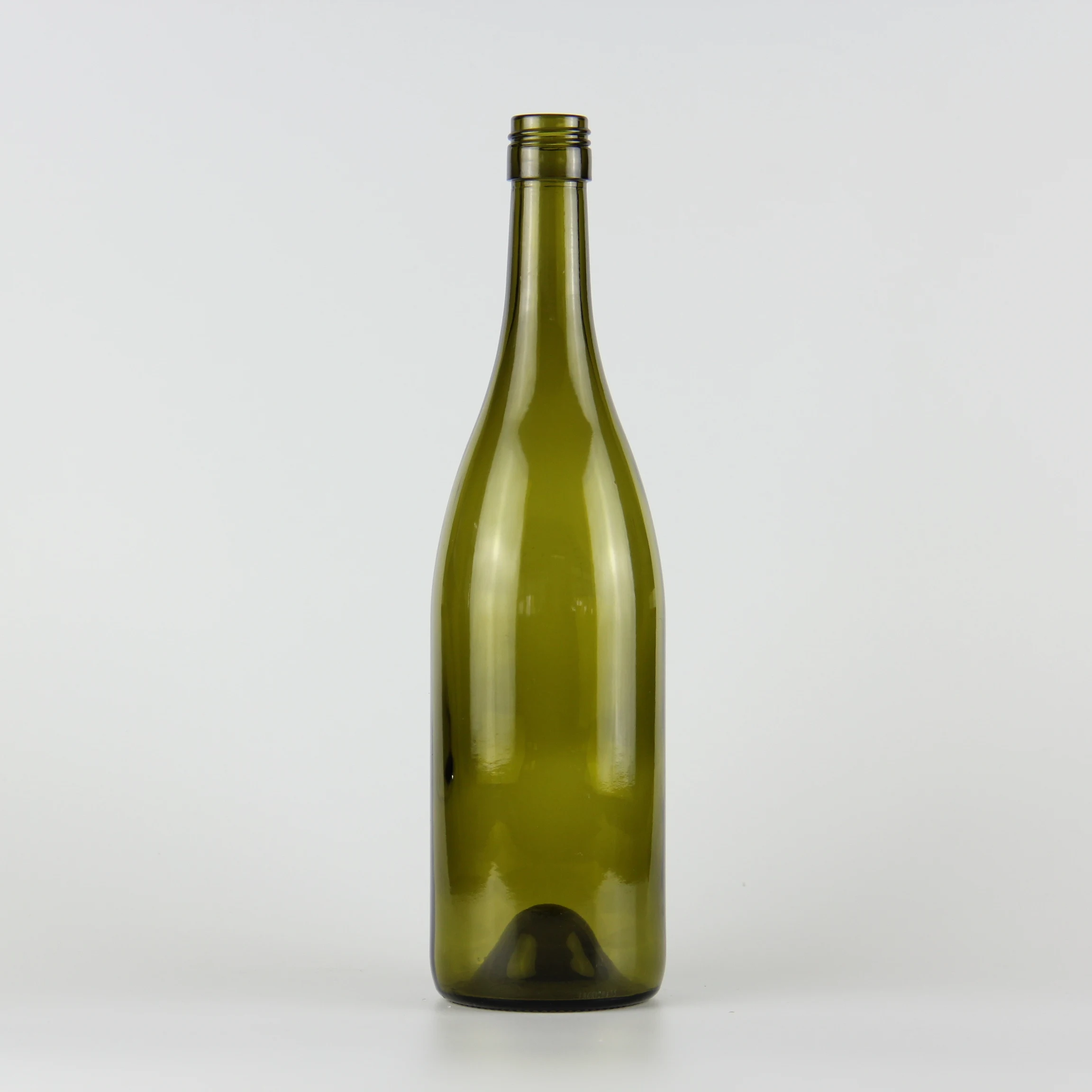 Affordable Quality Clear Flint Custom Color 750ml Glass California Hock Wine Bottle Flat Bottomed Cork Finish