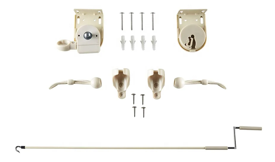 Living Space Source Factory Wholesale PVC Woven Rattan Hand Shaking Roller Blinds Rolling Up Window shades Interior Office Use