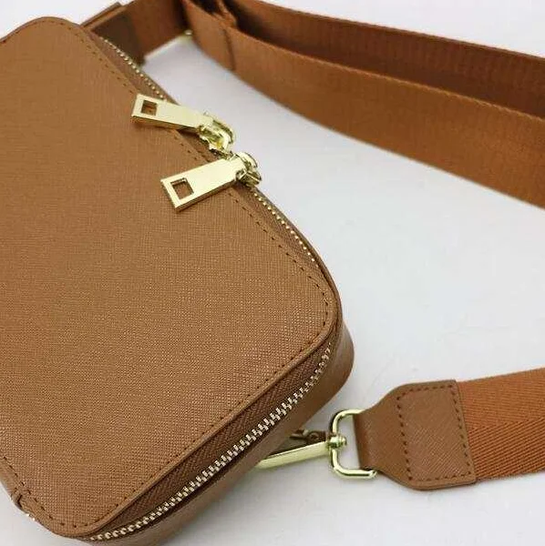 Classic Top Quality Customized Square Box Mini Bag Genuine Saffiano Leather Wrist Belt Bag Crossbody Bags