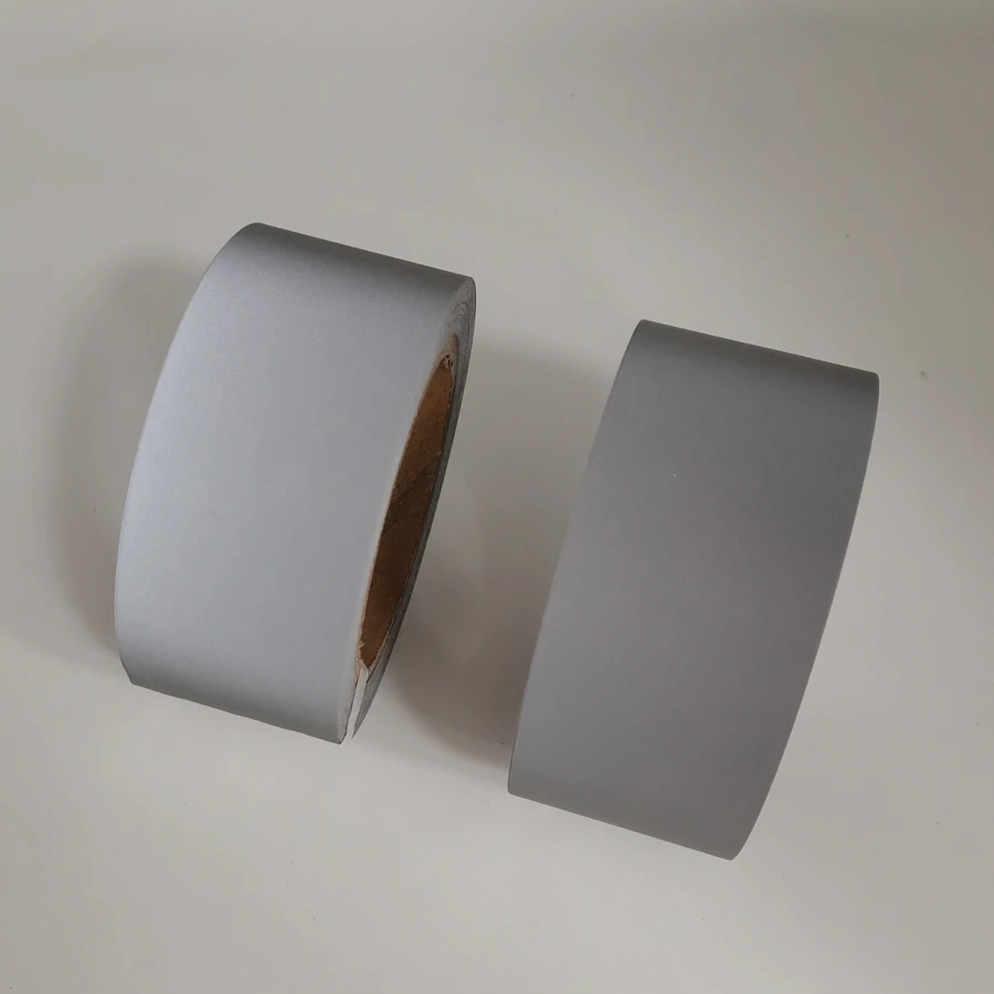 Medium Bright Economic Gray Polyester Reflective Fabric tape for safety vest