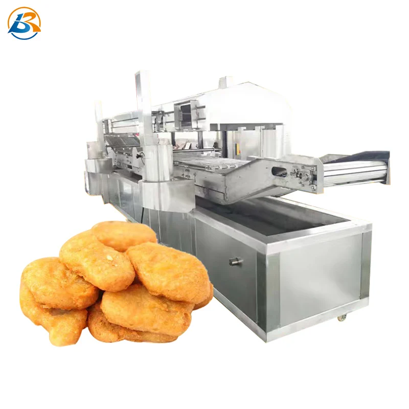 304 Stainless Steel French Fries Fried Chicken Fish Processing Production Line Electrical Water-oil French Fries Deep Fryer