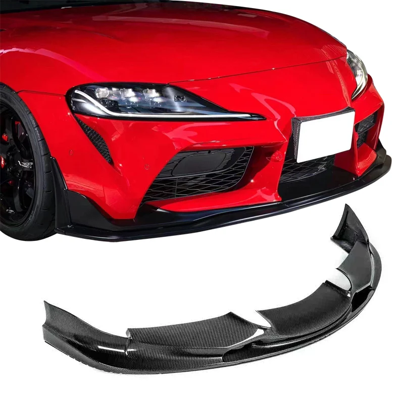 Auto Body System Car Bumpers 3D Design Dry Carbon Fiber Front Lip For Toyota Supra A90 A91