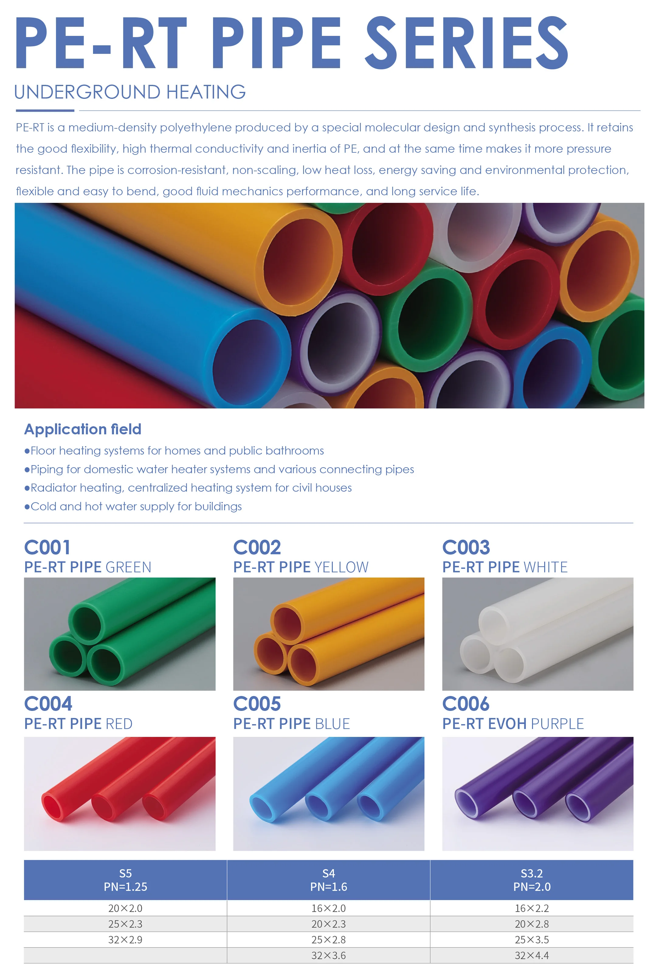 MG-A003 16mm pex al pex multilayer pipe Aluminum plastic PEX pipes