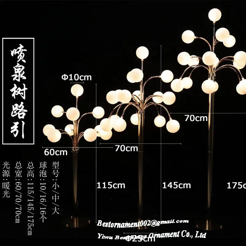 Wholesale Wedding Decoration LED Lighted Centerpiece Wedding Stage Backdrop Decor Light Wedding Lights Stand