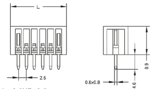 Wholesale quality battery connector spring  loaded connector mcs spring connector