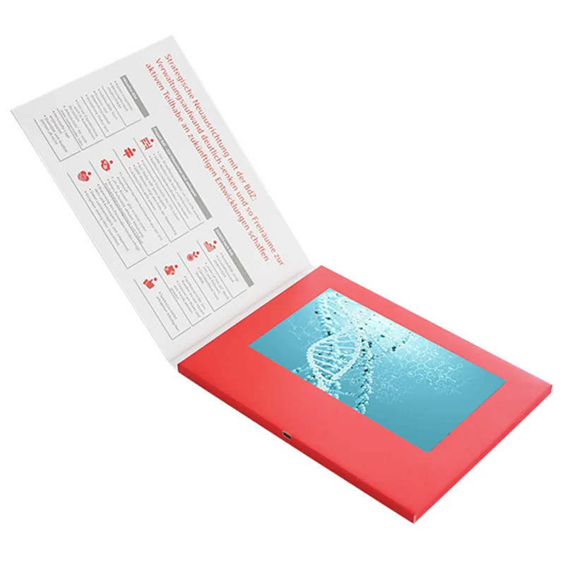 Best video brochure 2021 Gv  cards custom quilling paper handmade greeting card video book  memory card 4 gb sd