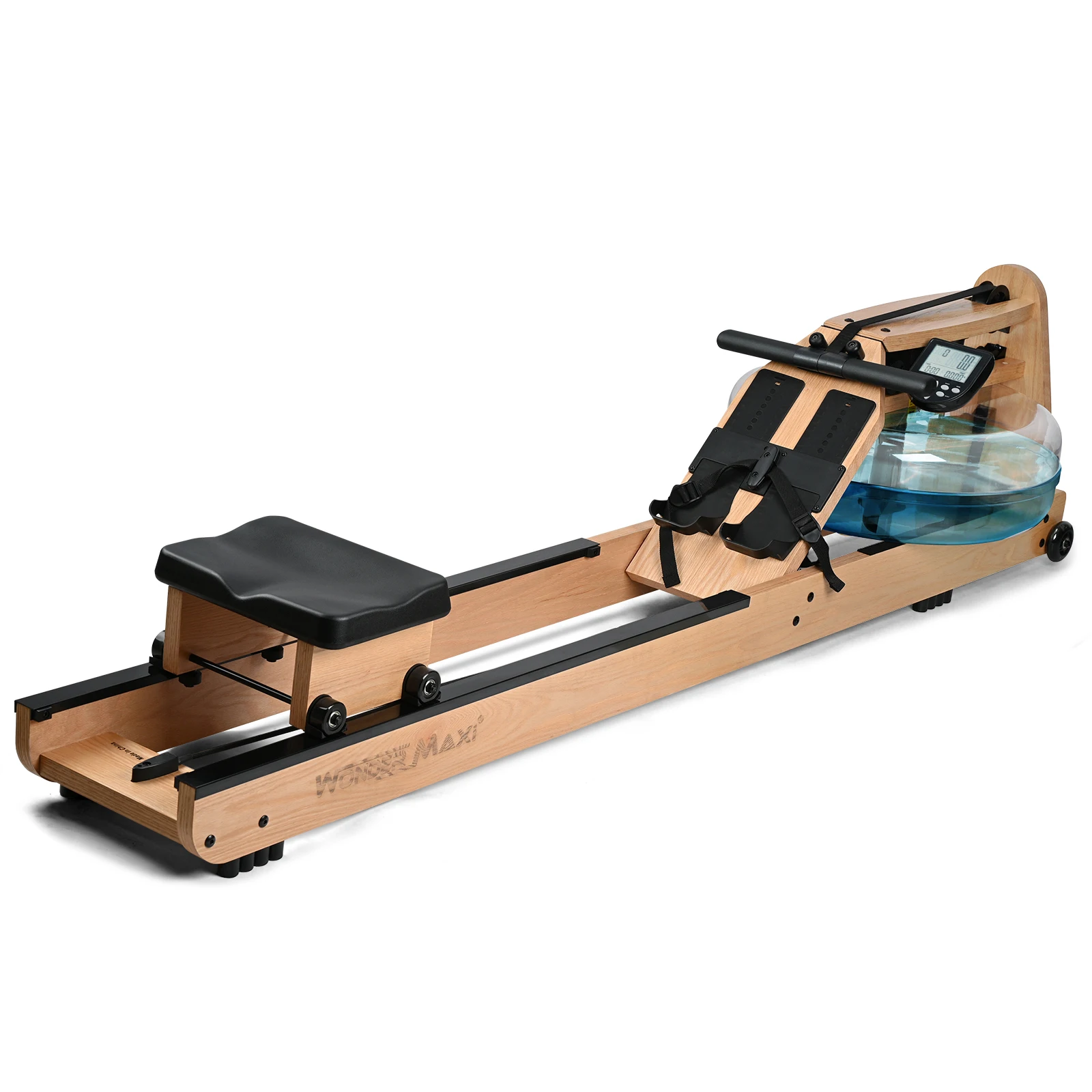 rowing machine with LCD Monitor for Home Gym Use Water Resistance Exercise Rower