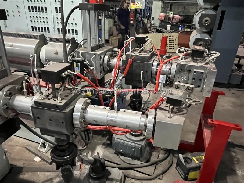 YESHINE 2023 Luggage ABS PC Plastic Film Making Machine Suitcase Single Screw Plastic Sheet Extruder Making Machine