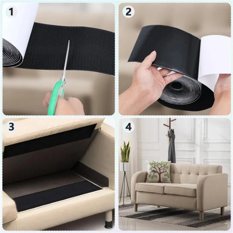 Customizable Strong Sticky Adhesive Hook Loop Strap Double Sided Dots Heat Resistance Nylon Tape Feature Custom Size