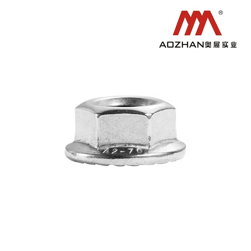 Manufacturer production DIN6923 304 Hexagon flange nut Customization