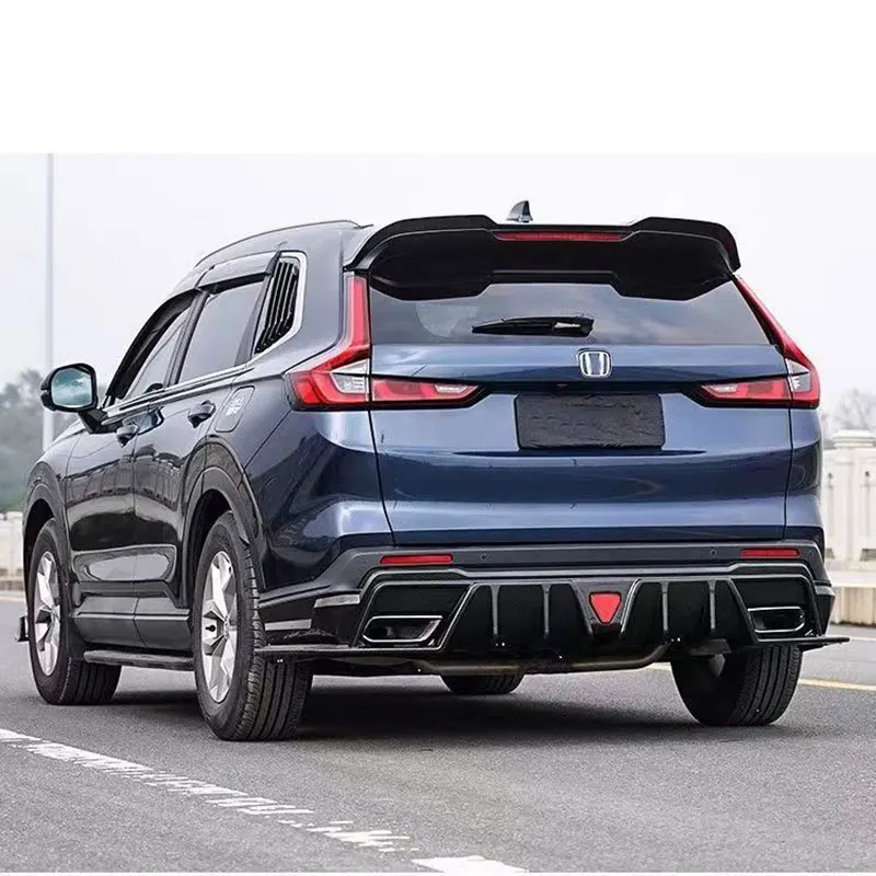 carbon fiber car rear bumper spoiler tail lip protection for honda crv cr-v 2023 2024 2025 exterior accessories auto para kit