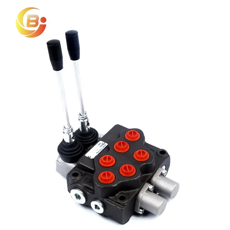 Sd5/2 Two Sections Monoblock Directional Hydraulic Control Valve with Spring Return
