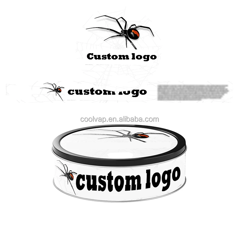 100ml self seal tin can ring pull hand press seal metal tuna pressitin can 3.5g smell proof container Customized stickers