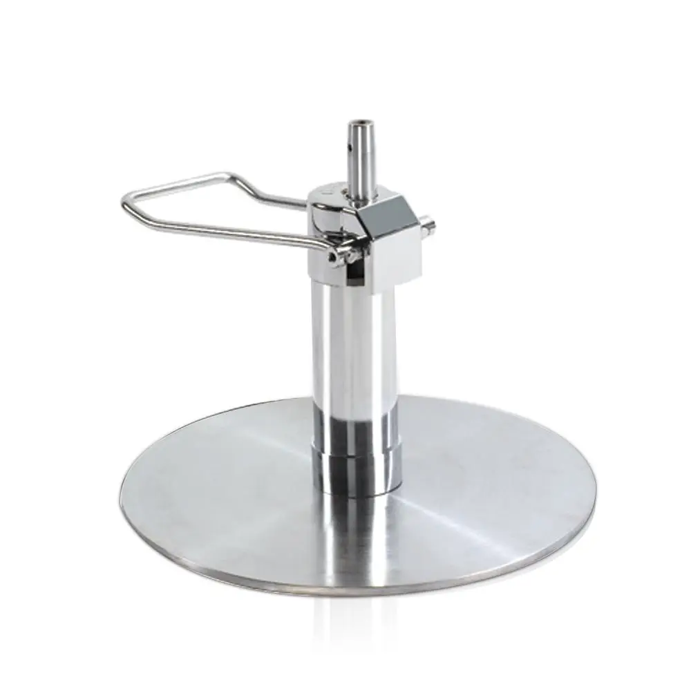 Hydraulic pump round stainless steel salon furniture barber chair base