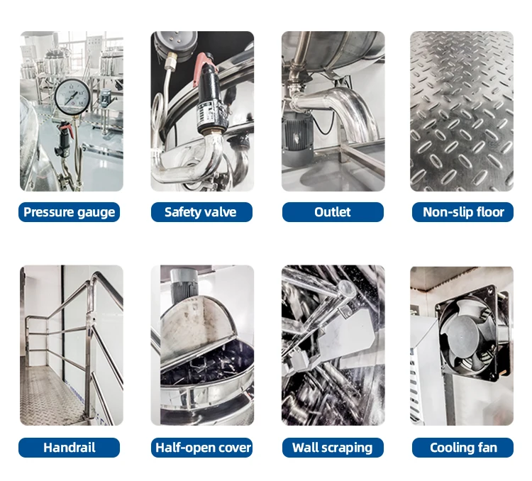 CYJX Exceptional Quality Direct Factory Price Steam Heating Powder Mixer Used agitator mixing tank with bottom homogenizer