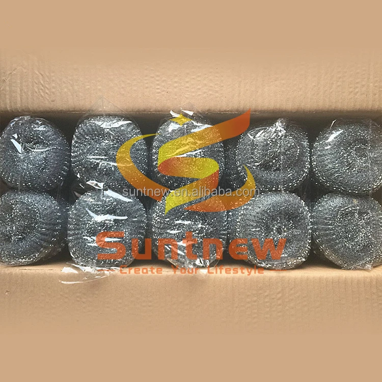 Cheap prices good quality 3pcs net mesh scourer galvanizezd scourer mesh scrub scourer