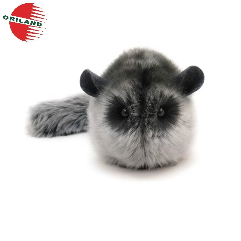 Cute light grey chinchilla plush toy stuffed animal soft toy