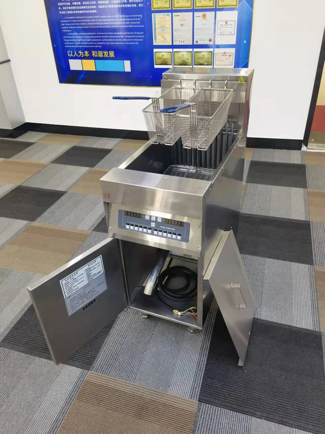 Fast food restaurant kitchen kfc automatic fryer machine