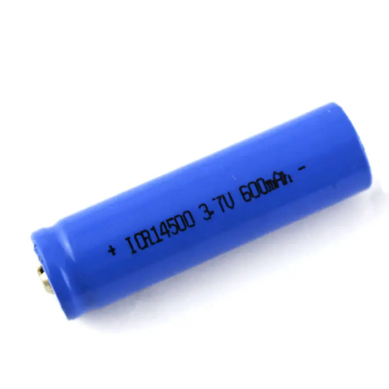 Factory Wholesale Price Full Capacity 14500 Battery 600mAh 3.7V Rechargeable Lithium Ion Batteries For MP4