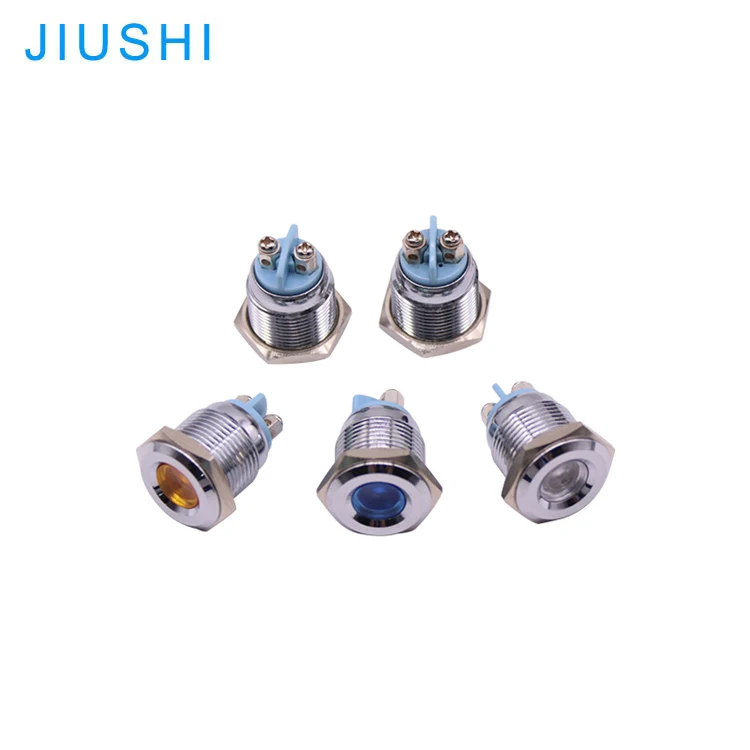 Kelly New type mounting hole 8/12/16/19/22/25/30mm metal pilot lamp with LED indicator 120volt