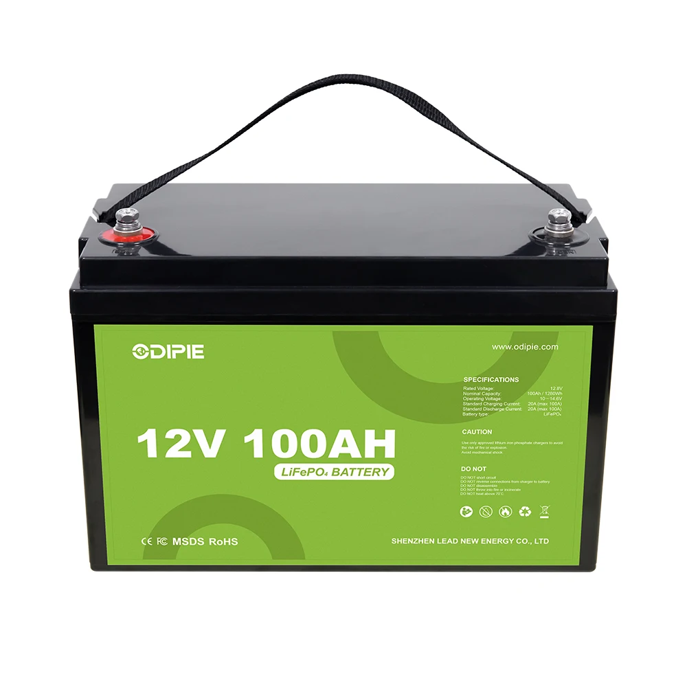 Long Lifespan Deep Cycle Lifepo4 12V 100Ah Battery for RV Motohome Caravan Travel Trailer Solar 12 Volt Lithium Battery 100 Ah