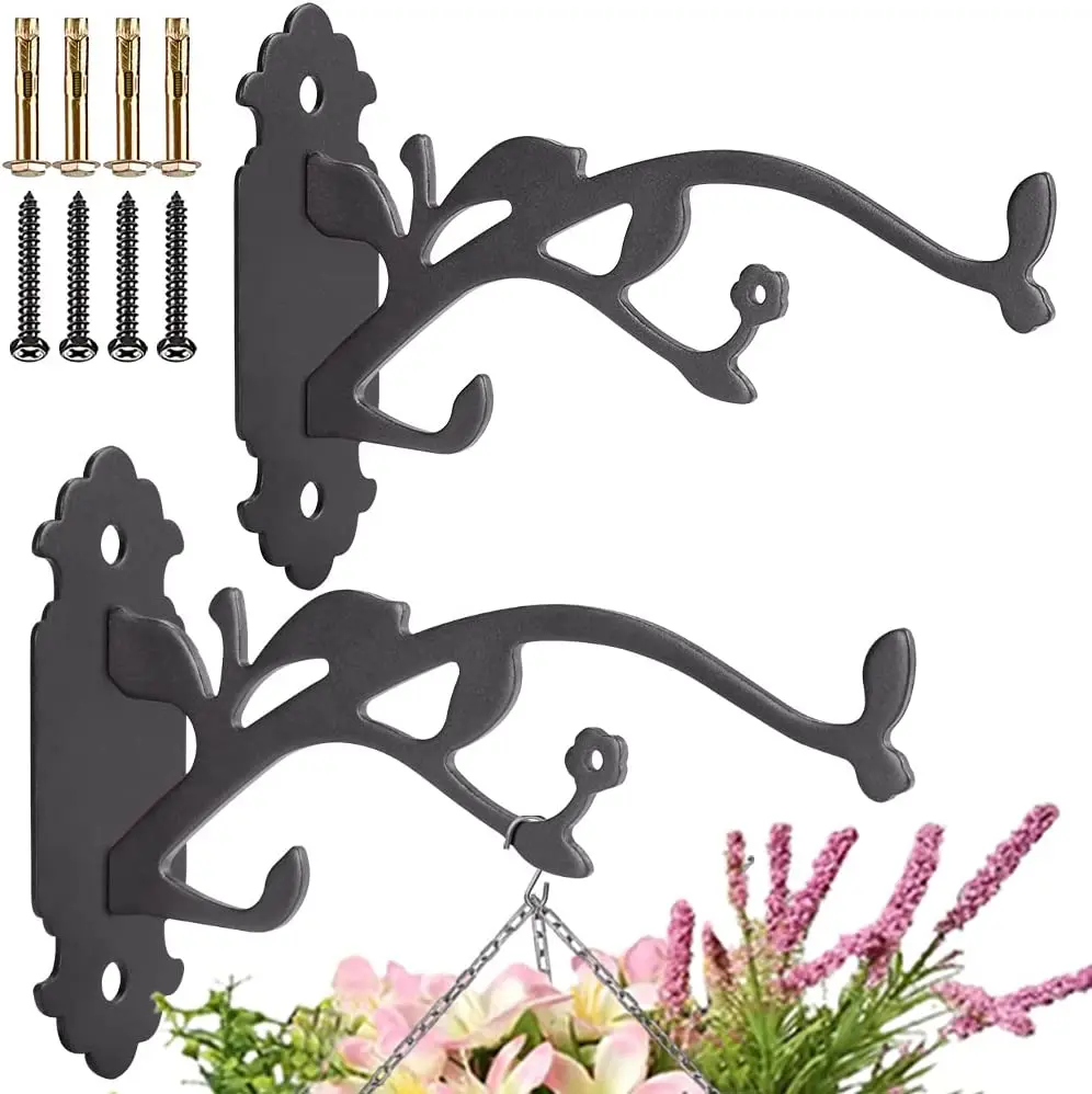 Outdoor plant hanger stand deck planting garden plants hangers free standing shepherds hooks bird feeders hanging basket stands
