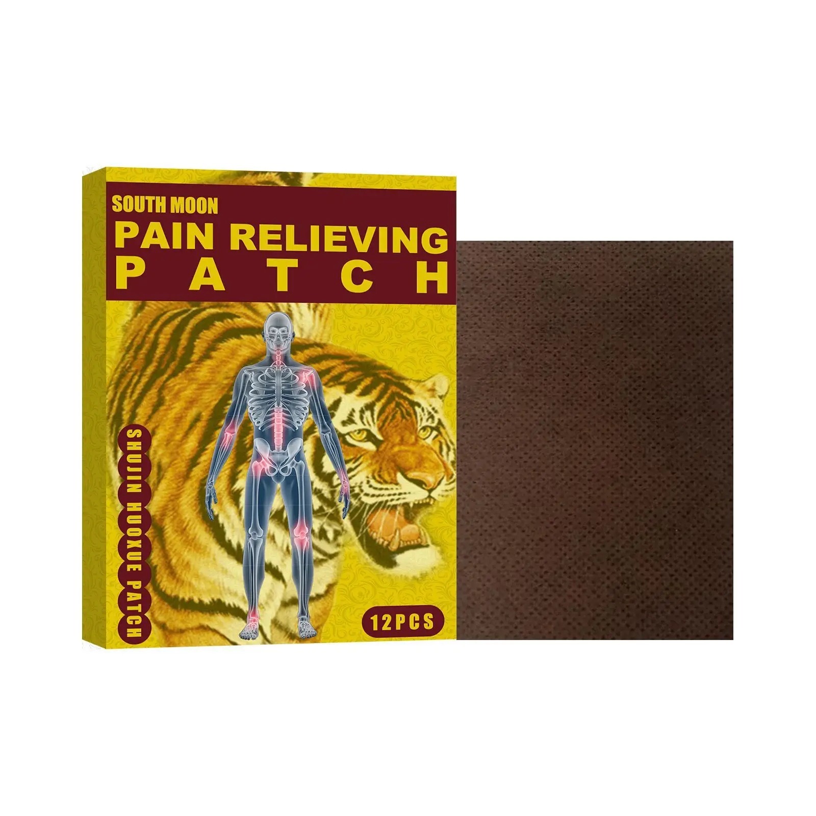 Natural Herbal Chinese Tiger Plaster 12pcs Pain Relief Patch Muscle Blood Activating Relieve Pain Patches Sticker