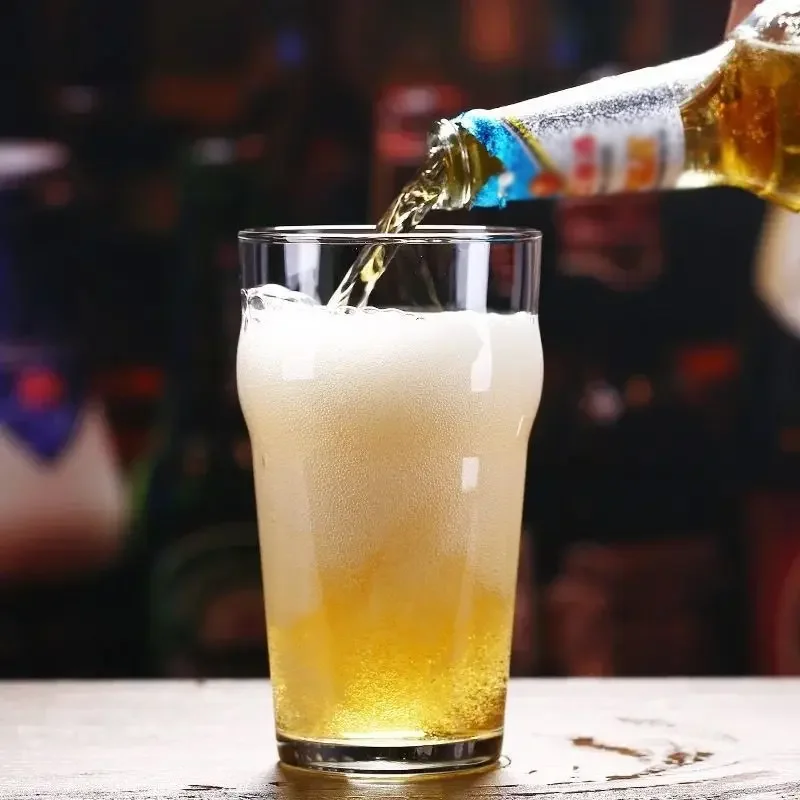 High Quality Eco-Friendly Beer Glasses Transparent Thicken Lead-Free Drinking Water Reusable Beer Pint Glasses for Bar
