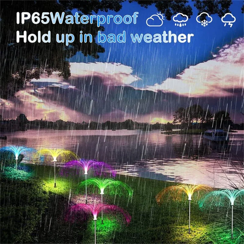 Новое поступление 2022 усовершенствованные садовые светильники на солнечной батарее уличные водонепроницаемые декоративные 7 цветов меняющие цвет