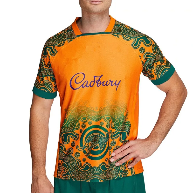 Customized AFL Rugby League Team Sublimation Paisley Print Rugby Jerseys Blank Shirts For Men