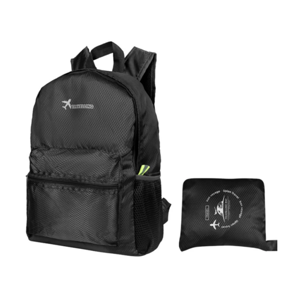 2023 school backpack bag camping hiking outdoor light weight Polyester foldable promotion custom backpack with logo