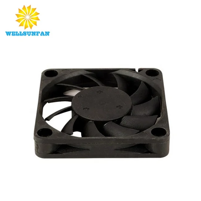 WellSunFan OEM ODM Best Selling 12 Volt 60X60 6010 Small  Gpu  Cfm 12V 24V 5V Dc Ventilation Radiator Cooling Fan Motor