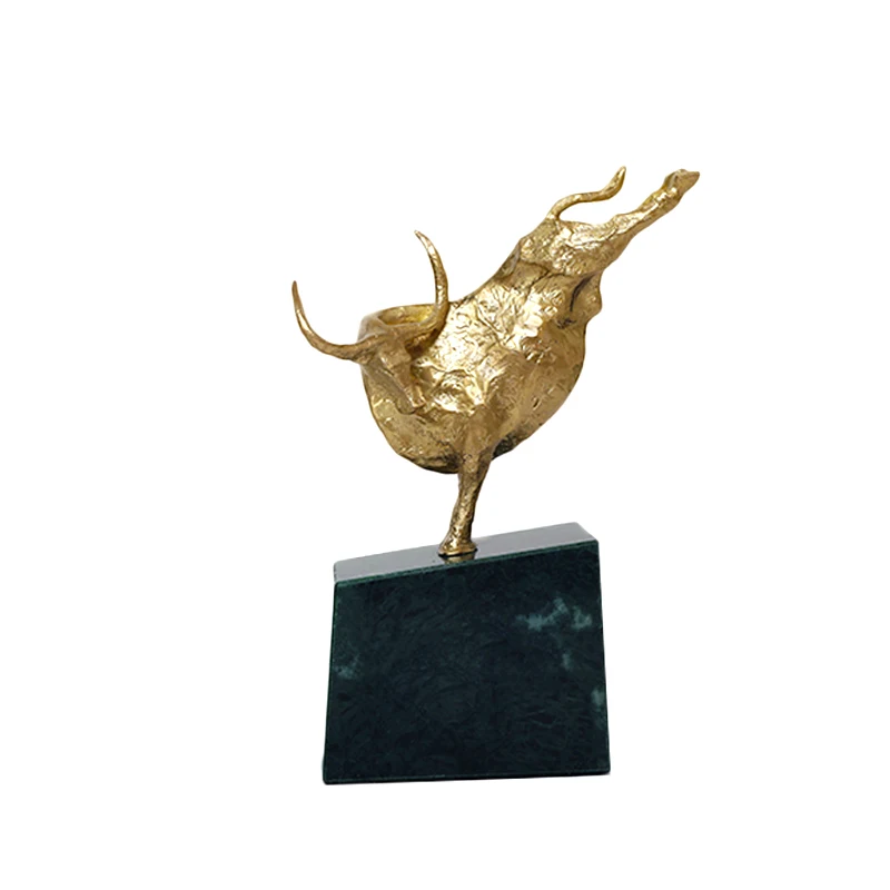 Modern minimalist brass ornaments family small furnishings creative new Chinese home accessories TV cabinet porch crafts