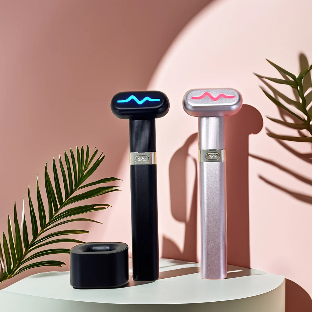 2024 Skincare Rotatable Led Light Wand Eye Face Lift Vibration Red Light Anti Aging Therapy Wand face&eye massager