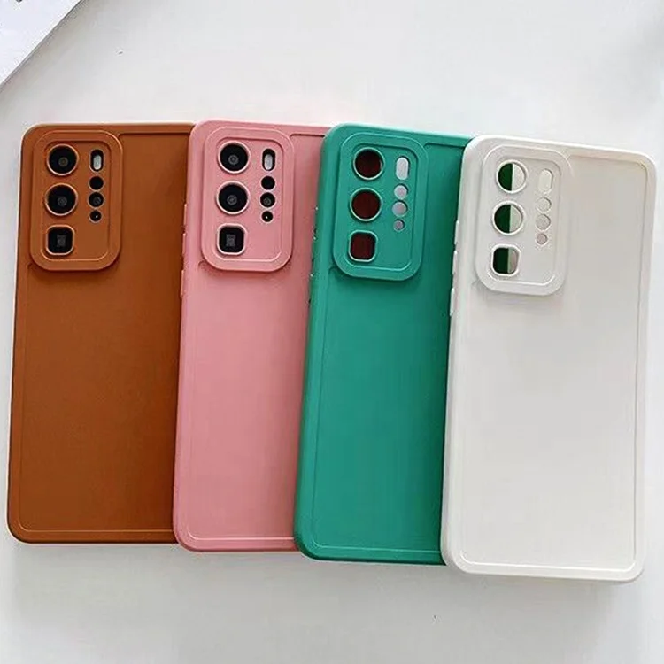 New Matte square phone case for iphone/oppo x5/realme 8/honor 50 Soft silicone tpu customized mobile cover