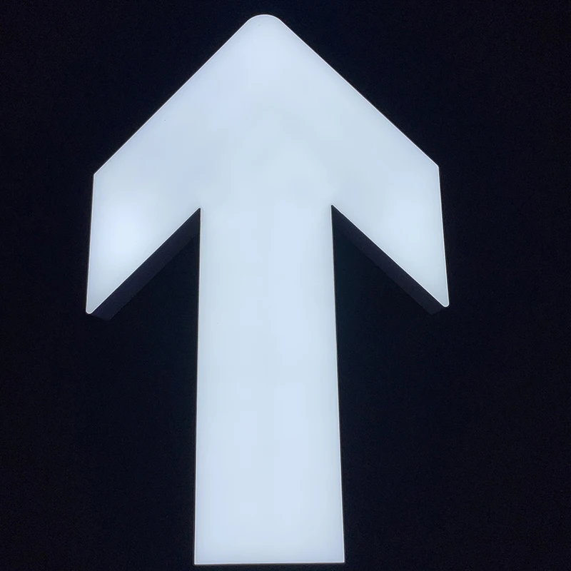 Raised  Embossed Stainless Steel Sign Huge Letter Metal Big Lighted Sign Letters