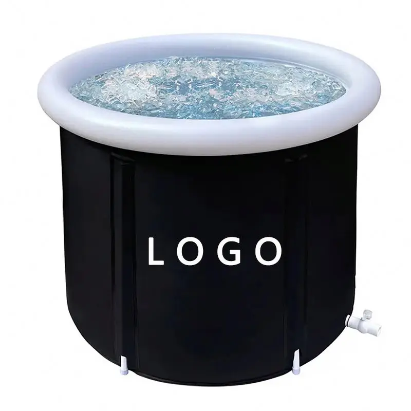 Household Customized Size Inflatable Ice Bath, Polyester Fabric Portable Ice Bath Tub For Sale