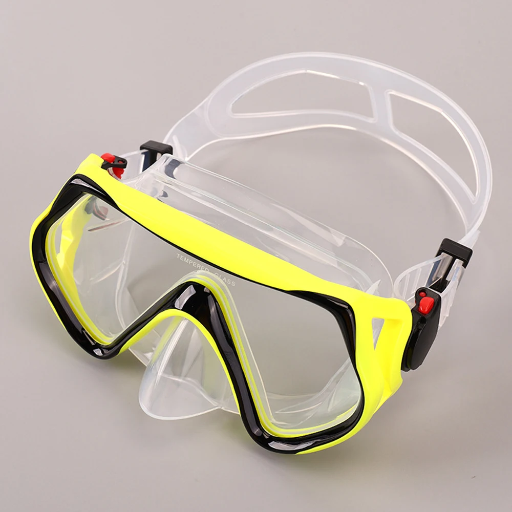 Anti-fog Anti-leak Liquid Silicone Diving  Goggles Glasses Full Face Snorkel Mask Swimming Equipment for Adult
