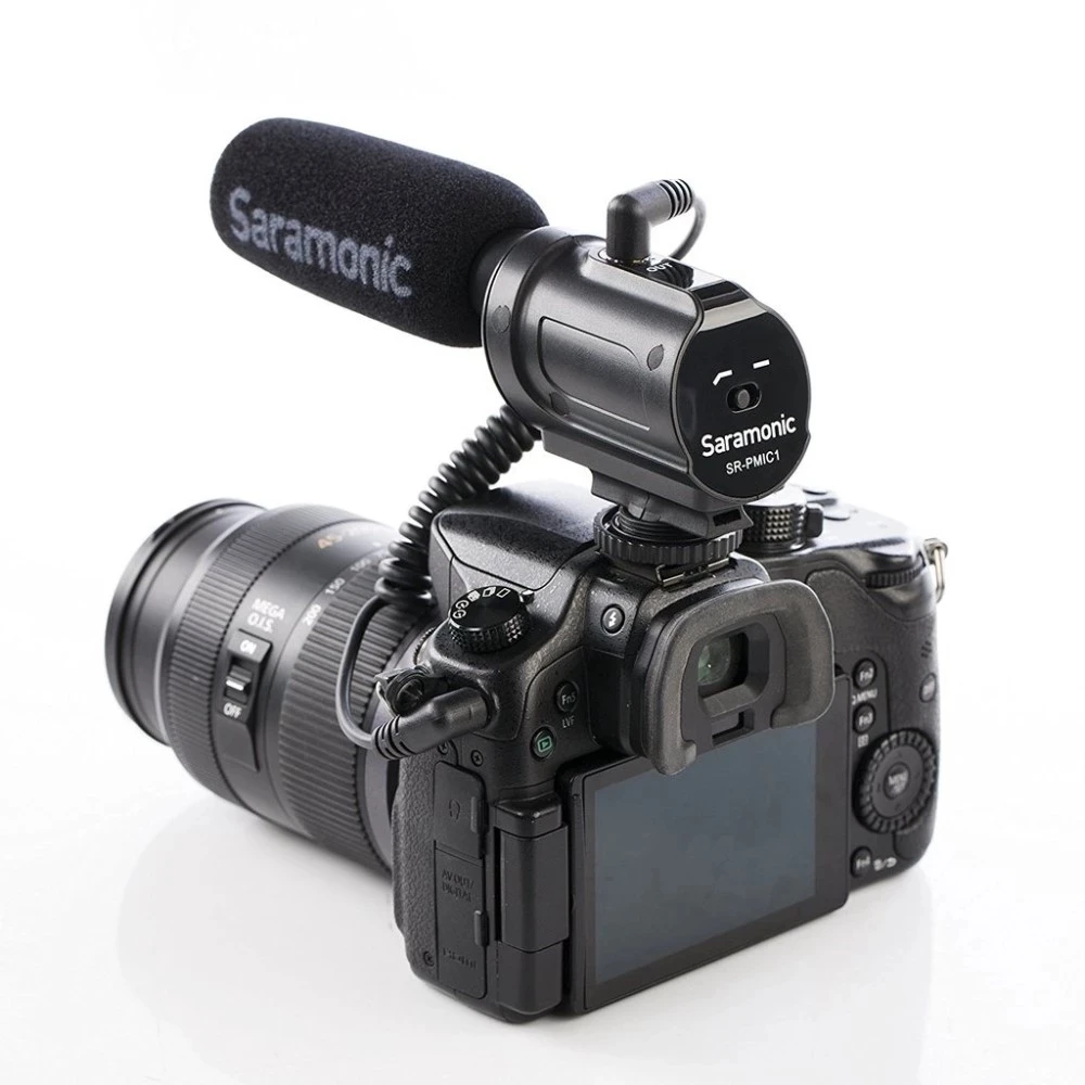  Saramonic SR-PMIC1 без батареи накамерный конденсаторный микрофон для однообъективных цифровых зеркальных фотокамер и записывающих зеркальные видеокамеры звукозаписывающее