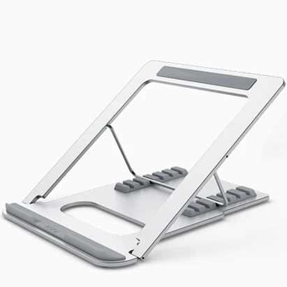 Cheap 6 Height Level Adjustable Foladable Aluminum Laptop Rising Stand Laptop Riser