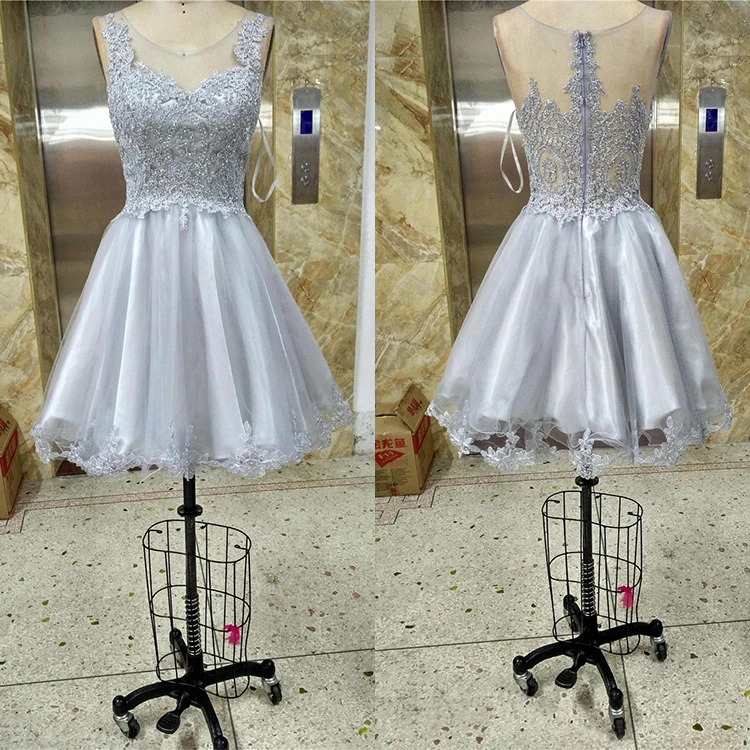 Wholesale A line luxury prom dress embroidery beaded tulle party homecoming dress