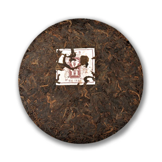 factory direct price Yunnan Yiwu mountain ripe Pu er loose tea leaves ,puer tea cake fermented 357g