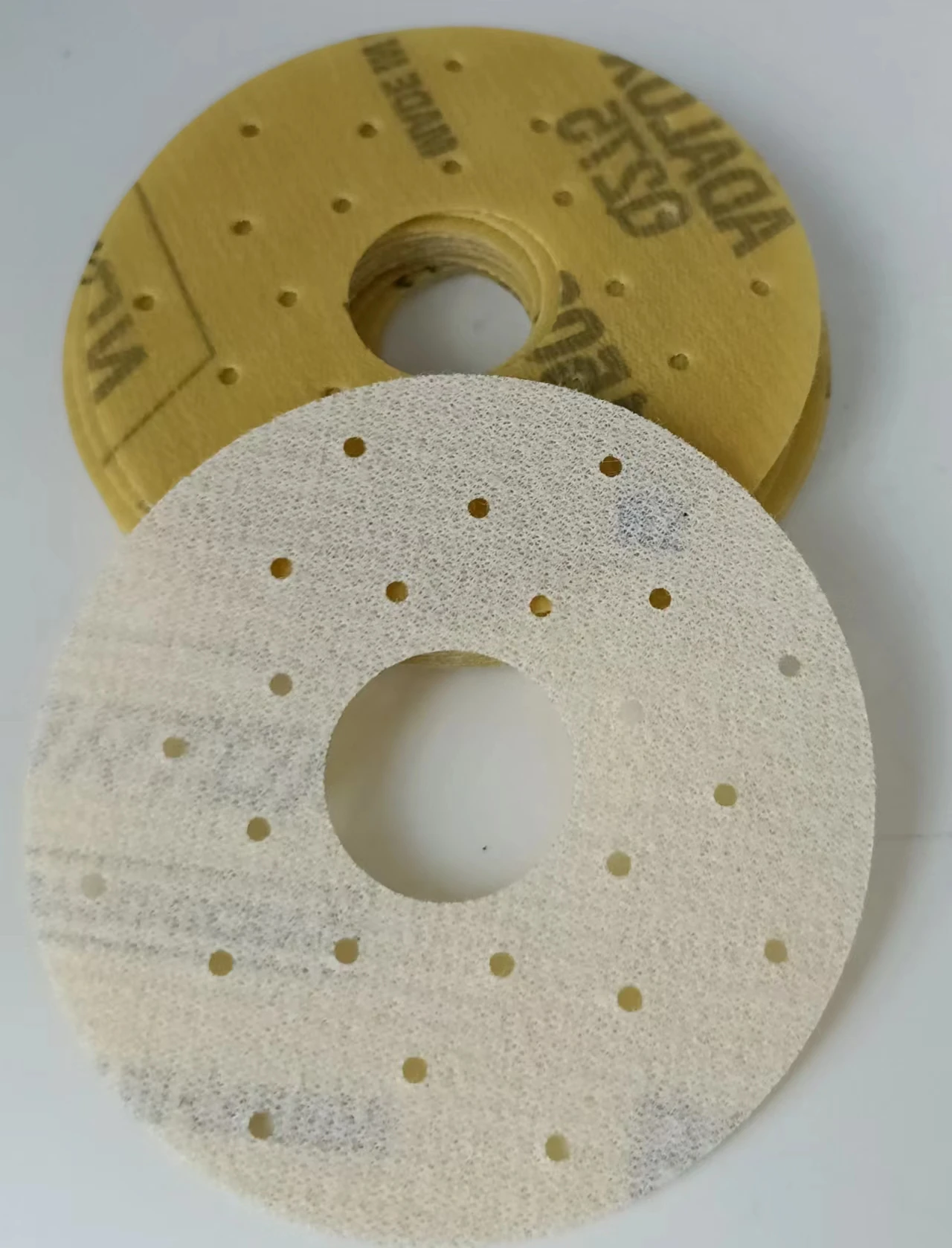 3inch porous  yellow Hook and Loop Sanding Disc orbital sanding disc